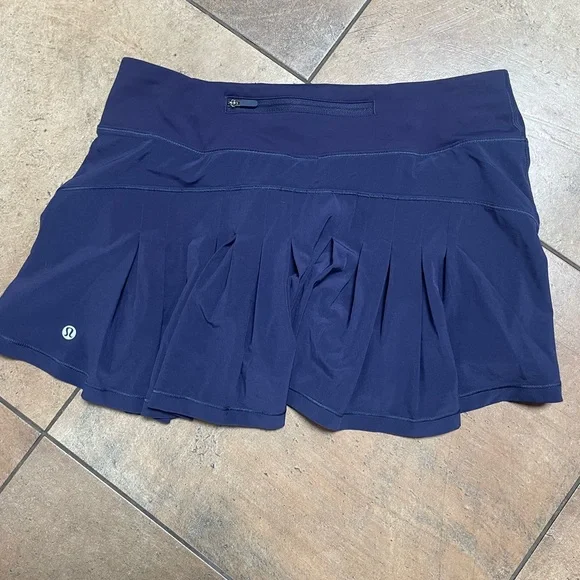Lululemon Circuit Breaker Skirt II Twilight Blue navy sz 6 Tennis pickleball - Picture 5 of 6